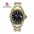 Fine Mens Bracelet Watch Gold Swiss Made Fine Mens Bracelet Watch Gold Swiss Made
