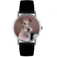 Fox Terrier Print Watch in Silver Classic R 0130039