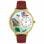 Georgia State Watch in Gold or Silver Unisex G 1410010
