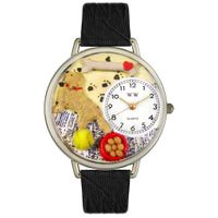 Golden Retriever Watch in Silver Unisex U 0130042