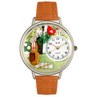 Golf Bag Watch in Silver Unisex U 0810002