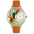 Golf Bag Watch in Silver Unisex U 0810002 Golf Bag Watch in Silver Unisex U 0810002