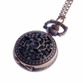 Green-Enamel on Flower-Pattern Pocket Watch PW61