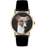 Greyhound Print Watch in Gold Classic P 0130046