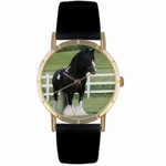 Gypsy Vanner Horse Print Watch in Gold Classic P 0110026 Gypsy Vanner Horse Print Watch in Gold Classic P 0110026