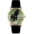Gypsy Vanner Horse Print Watch in Gold Classic P 0110026 Gypsy Vanner Horse Print Watch in Gold Classic P 0110026