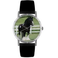 Gypsy Vanner Horse Print Watch in Silver Classic R 0110026