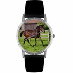 Hanoverian Horse Print Watch in Silver Classic R 0110027 Hanoverian Horse Print Watch in Silver Classic R 0110027