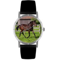 Hanoverian Horse Print Watch in Silver Classic R 0110027