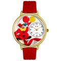 Happy Red Clown Watch in Gold or Silver Unisex G 0210003 Happy Red Clown Watch in Gold or Silver Unisex G 0210003