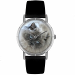Himalayan Cat Print Watch in Silver Classic R 0120039 Himalayan Cat Print Watch in Silver Classic R 0120039