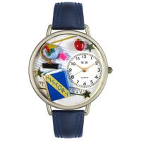 History Teacher Watch in Silver Unisex U 0640006