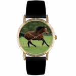 Holsteiner Horse Print Watch in Gold Classic P 0110028 Holsteiner Horse Print Watch in Gold Classic P 0110028