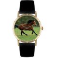 Holsteiner Horse Print Watch in Gold Classic P 0110028 Holsteiner Horse Print Watch in Gold Classic P 0110028
