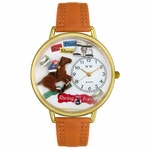 Horse Racing Watch in Gold or Silver Unisex G 0810017 Horse Racing Watch in Gold or Silver Unisex G 0810017