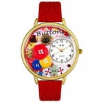 I Love Buttons Watch in Gold or Silver Unisex G 0410011 I Love Buttons Watch in Gold or Silver Unisex G 0410011