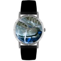 Ice Skating Lover Print Watch Classic Silver Style R 0840026