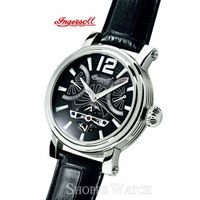 Ingersoll IN1817BK Coolidge Mens Black Automatic Leather Watch