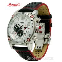 Ingersoll IN2806WH Black and Red Automatic Leather Watch