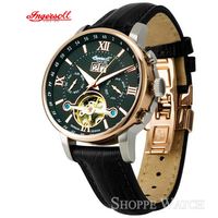 Ingersoll IN6900RBK Grand Canyon IV Black Automatic Leather Watch