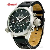 Ingersoll IN6903BK Mens Round Dial Automatic Leather Watch