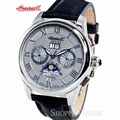 Ingersoll IN8402GY Scott Mens Black Automatic Leather Watch Ingersoll IN8402GY Scott Mens Black Automatic Leather Watch