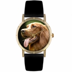 Irish Setter Print Watch in Gold Classic P 0130047 Irish Setter Print Watch in Gold Classic P 0130047