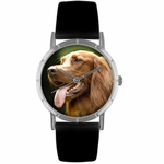 Irish Setter Print Watch in Silver Classic R 0130047 Irish Setter Print Watch in Silver Classic R 0130047