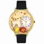 Jack Russel Terrier Watch in Gold or Silver Unisex G 0130048 Jack Russel Terrier Watch in Gold or Silver Unisex G 0130048
