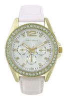 Jade LeBaum JB202738G Rhinetone Accented Goldtone Women Watch