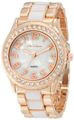 Rose-Gold-White Two Tone Epoxy Bracelet Watch Jade LeBaum JB202744G  Rose-Gold-White Two Tone Epoxy Bracelet Watch Jade LeBaum JB202744G
