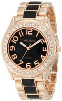 Rose-Gold-Black Two Tone Epoxy Bracelet Watch Jade LeBaum JB202745G 