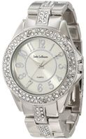  Silver Tone Embellished Bracelet Watch Jade LeBaum JB202749G