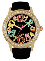 Black Band Colorful Numerals Watch Jade LeBaum JB202756G