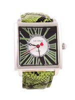 Jade LeBaum Womens JB202874G Green Square Face Fashion Watch