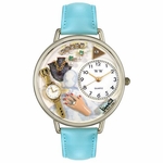 Jewelry Lover Blue Watch in Silver Unisex U 1010010 Jewelry Lover Blue Watch in Silver Unisex U 1010010
