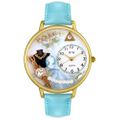 Jewelry Lover Pearls Blue Watch in Gold or Silver Unisex G 0910013 Jewelry Lover Pearls Blue Watch in Gold or Silver Unisex G 0910013