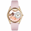 Jewelry Lover Pink Pearls Watch Classic Gold Style C 0910018