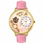 Jewelry Lover Pink Pearls Watch in Gold or Silver Unisex G 0910016 Jewelry Lover Pink Pearls Watch in Gold or Silver Unisex G 0910016