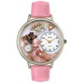 Jewelry Lover Pink Watch in Silver Unisex U 0910014 Jewelry Lover Pink Watch in Silver Unisex U 0910014