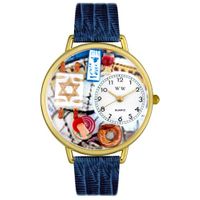 Judaism Watch in Gold or Silver Unisex G 0710003