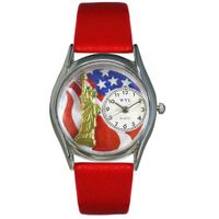 July 4th Patriotic Watch Classic Silver Style S 1228001