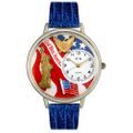 July 4th Patriotic Watch in Silver Unisex U 1220022 July 4th Patriotic Watch in Silver Unisex U 1220022