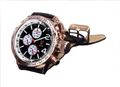 Konigswerk AQ201748G Mens Black Leather Watch Konigswerk AQ201748G Mens Black Leather Watch