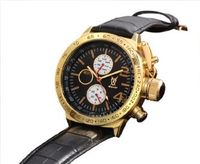 Konigswerk AQ201767G Mens Black Leather Watch
