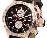 Konigswerk AQ201768G Mens Black Leather Watch