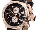 Konigswerk AQ201768G Mens Black Leather Watch Konigswerk AQ201768G Mens Black Leather Watch
