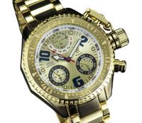Konigswerk AQ202408G Mens Gold Bracelet Watch