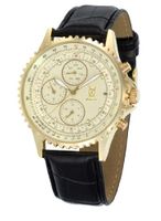 Konigswerk SQ201422G Mens Black Leather Watch