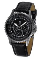 Konigswerk SQ201457G Mens Black Leather Watch